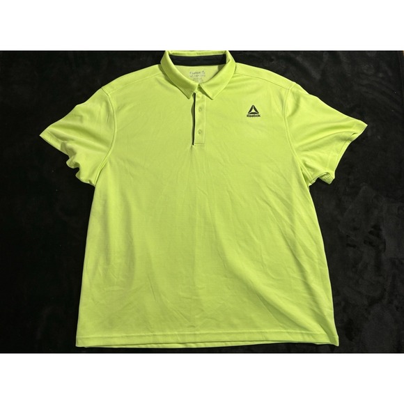 Reebok Other - Reebok Neon Yellow Polo Shirt Size Mens 3XL